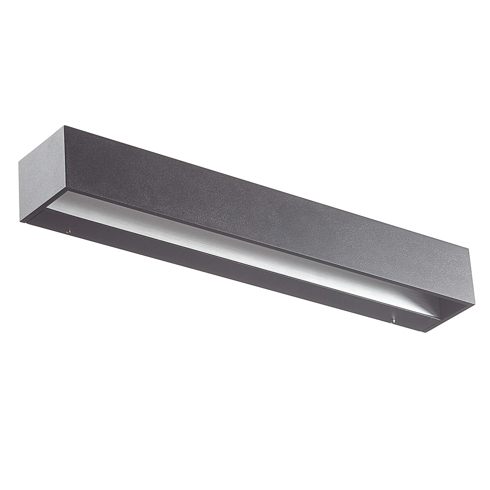 BEGA Studio Line aplique ancho negro/aluminio 50cm