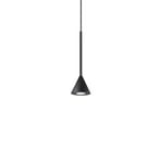 Lampa wisząca LED Ideal Lux Archimede Cono, czarna, metalowa