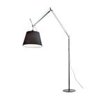 Tolomeo Mega Lampadaire avec Variateur Ø420 Noir Satin/Aluminium - Artemide