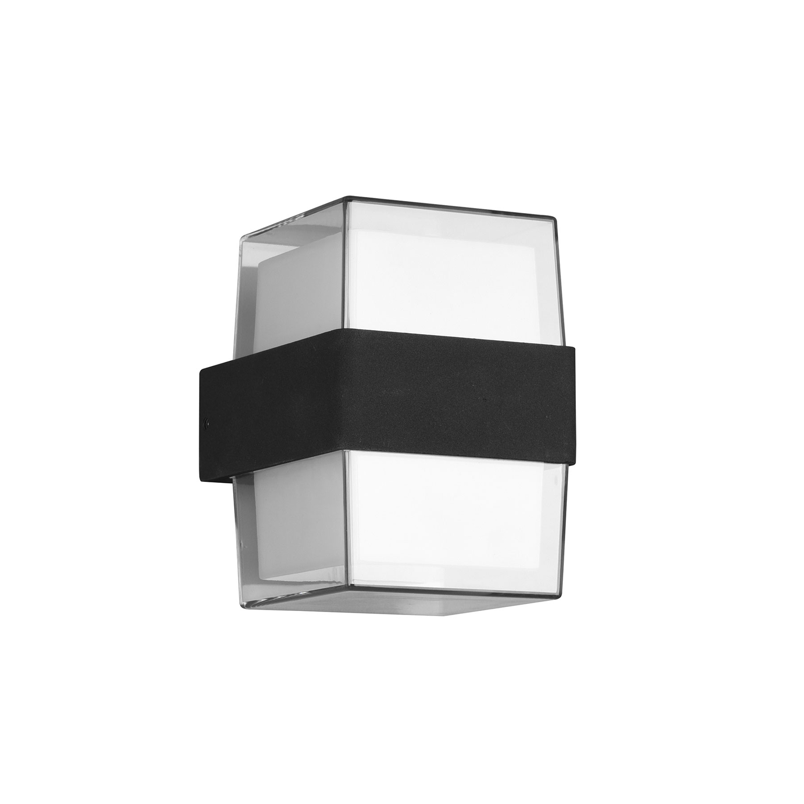 Candeeiro de parede exterior LED Molina, angular, antracite