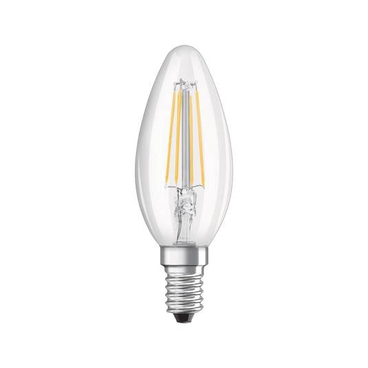 OSRAM Lâmpada LED para vela E14 4.8W universal branco transparente