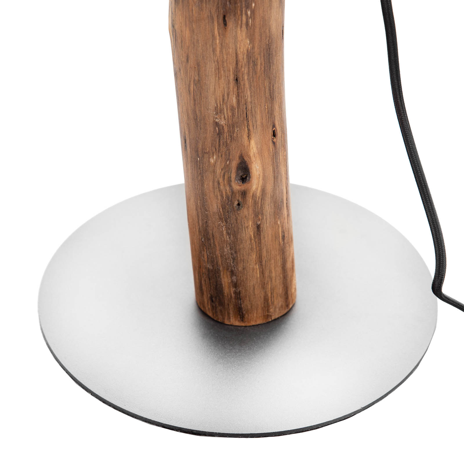 Stojacia lampa Norin s rámom z eukalyptového dreva