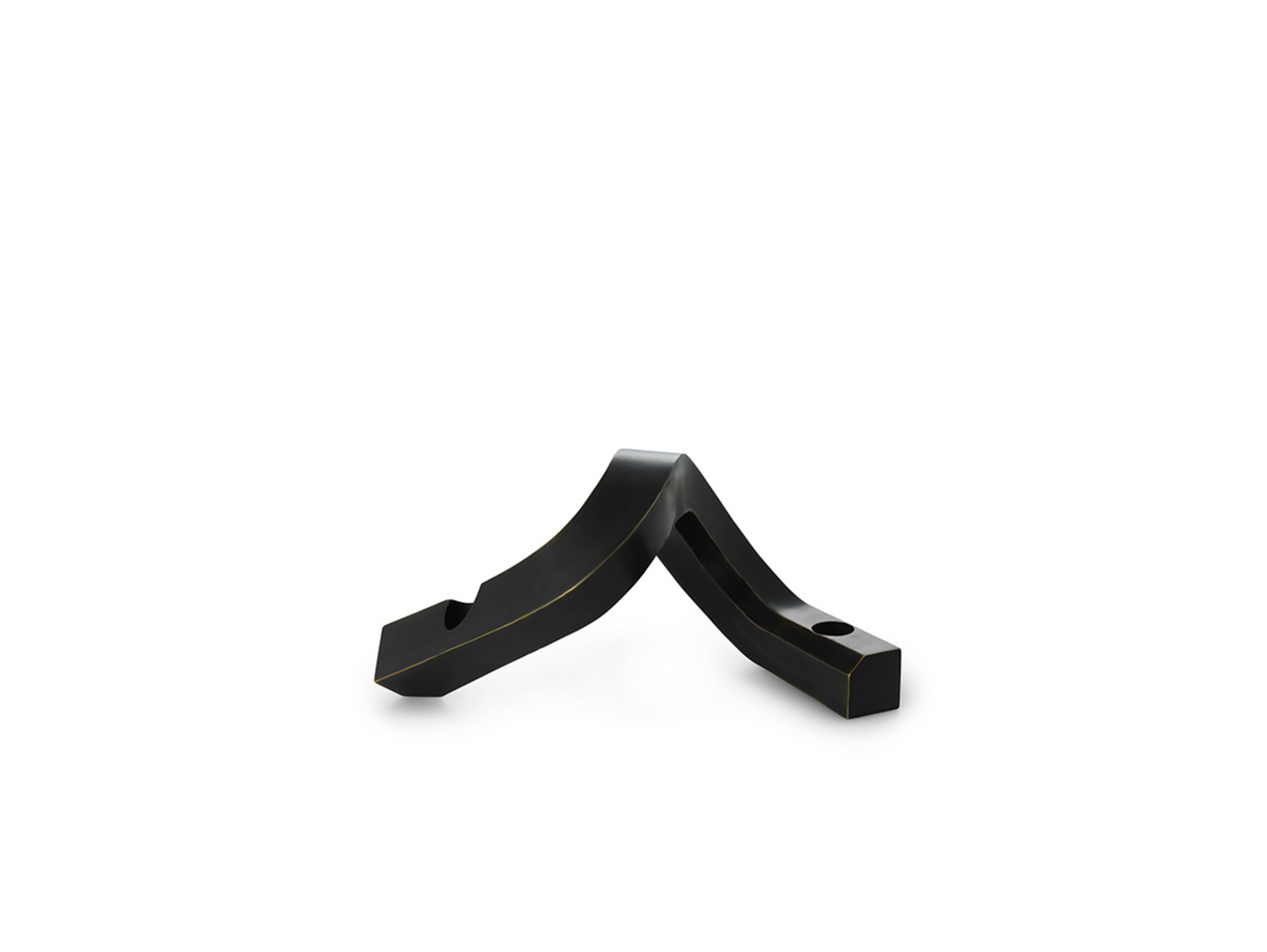 Crooked Portacandele Two Bronzo - Normann Copenhagen