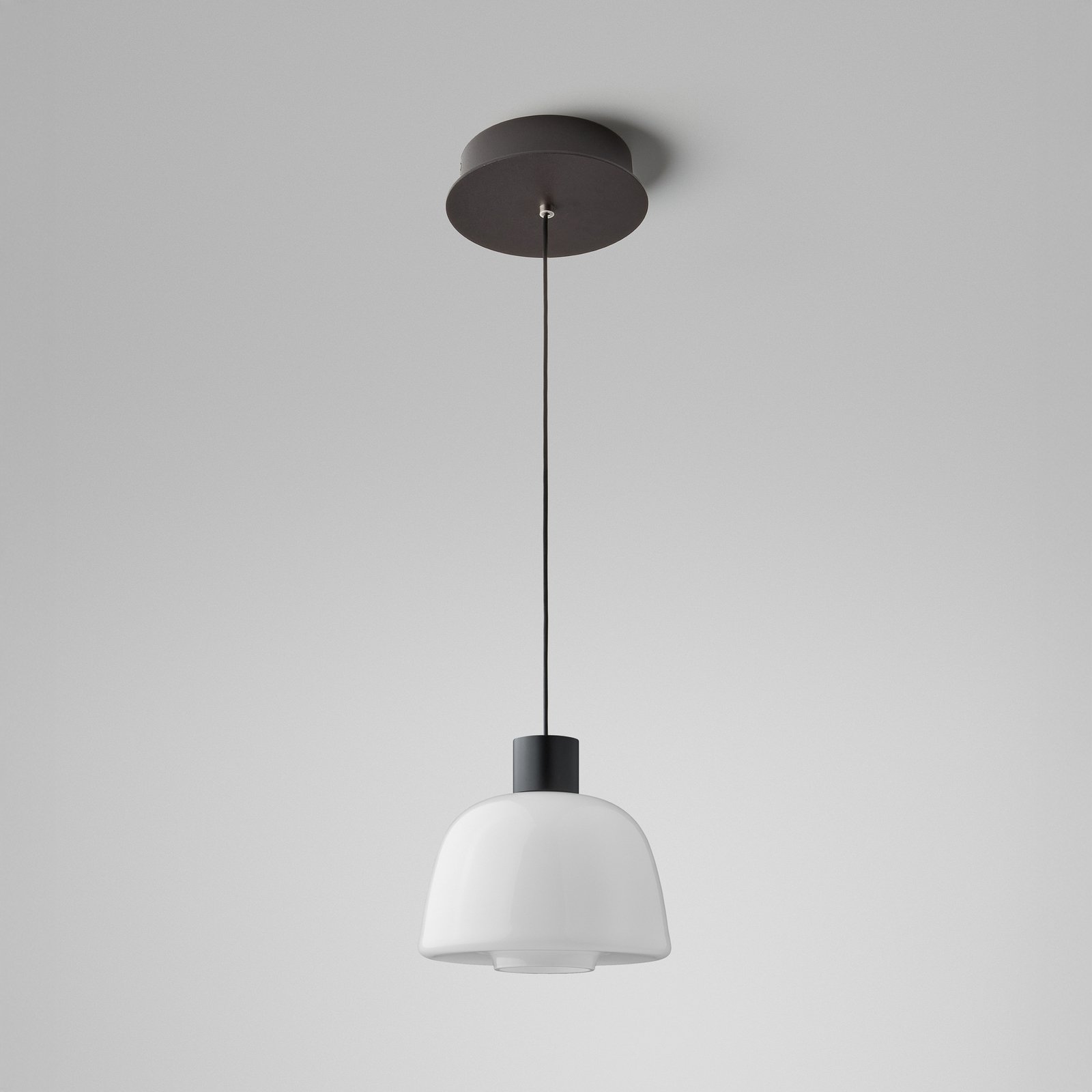 Lámpara colgante LED Bover Drep S/01, blanco opalino, cristal, 2700 K Lámpara colgante LED Bover Drep S/01, blanco opalino, cristal, 2700 K