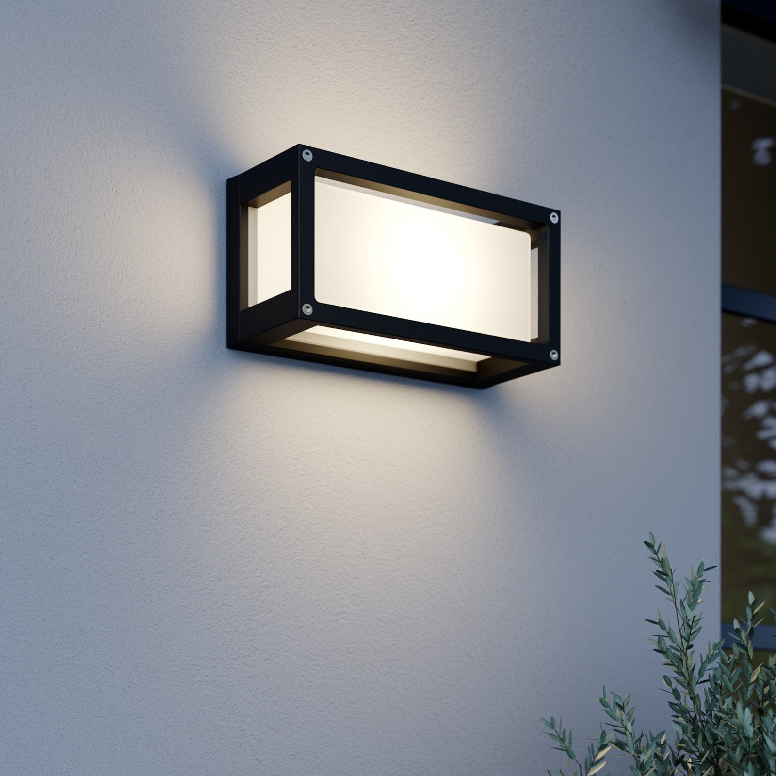 Aurelien - outdoor wall light with a grey frame