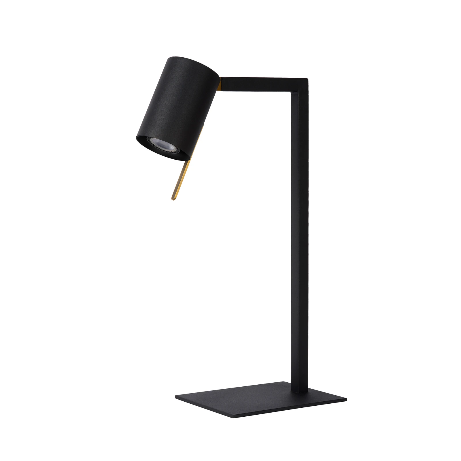 Bureaulamp Lesley, zwart, hoogte 50 cm, metaal