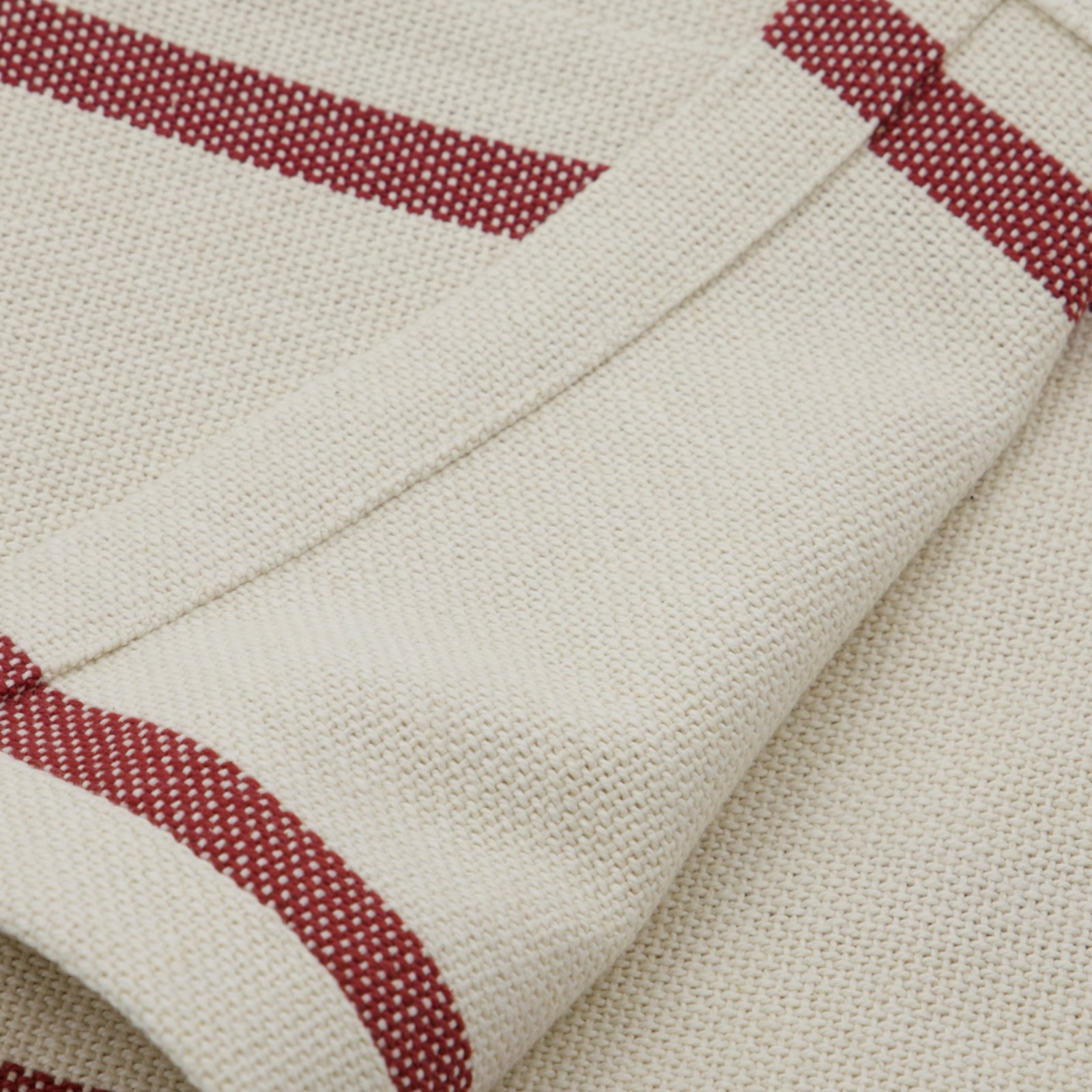 HDNula bedspread, white/red, 250 x 250 cm - House Doctor