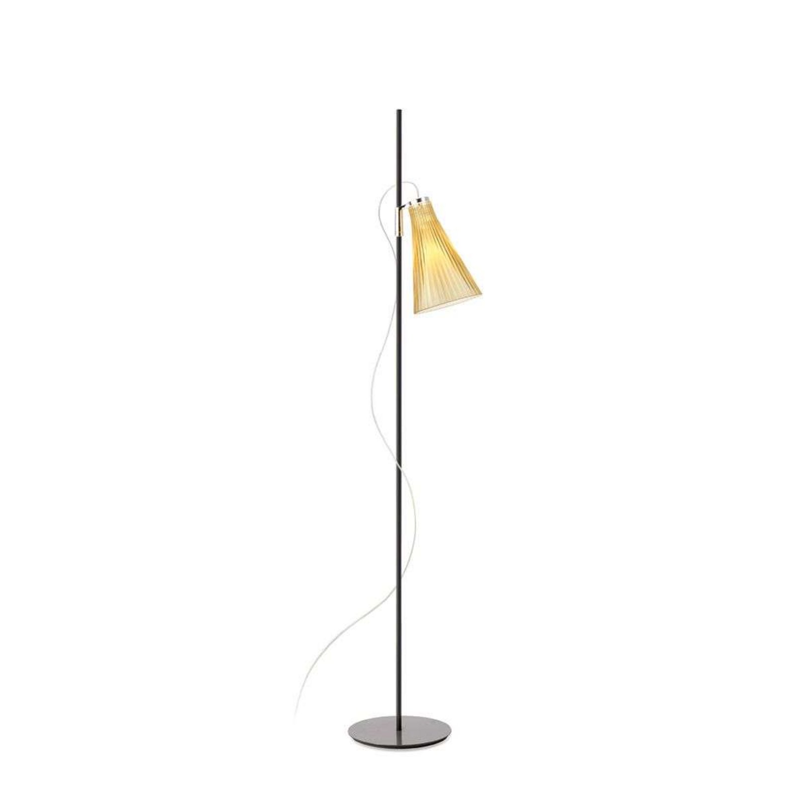 K-Lux Stojaca Lampa Black/Straw Yellow - Kartell