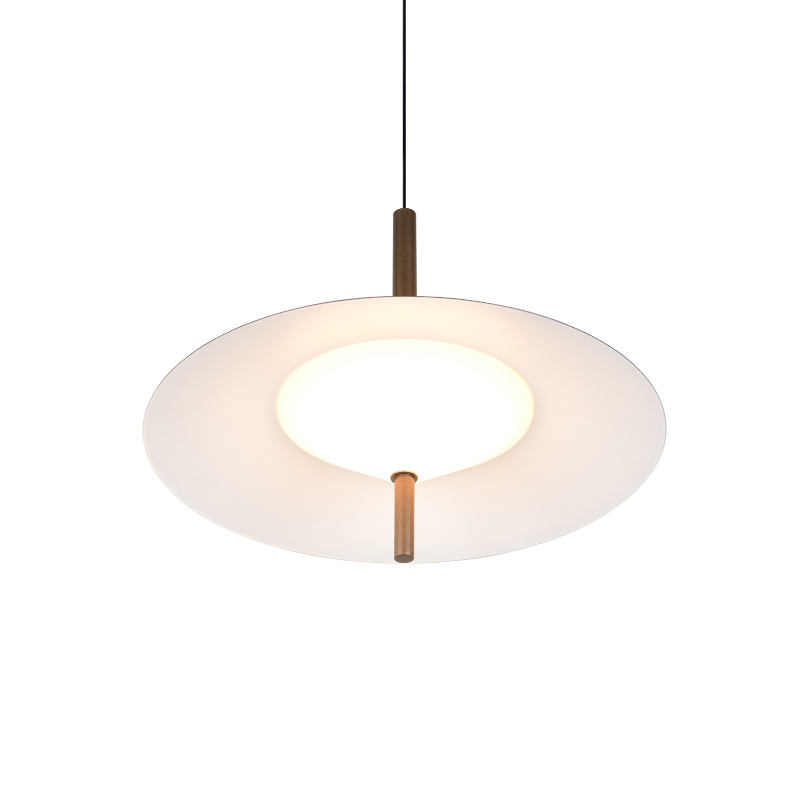 LED piekaramā lampa „Amalo“, platīna krāsā, Ø 30 cm, metāls, CCT LED piekaramā lampa „Amalo“, platīna krāsā, Ø 30 cm, metāls, CCT