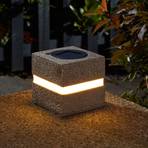 Piedra solar LED Glam Rock en pack 2 ud