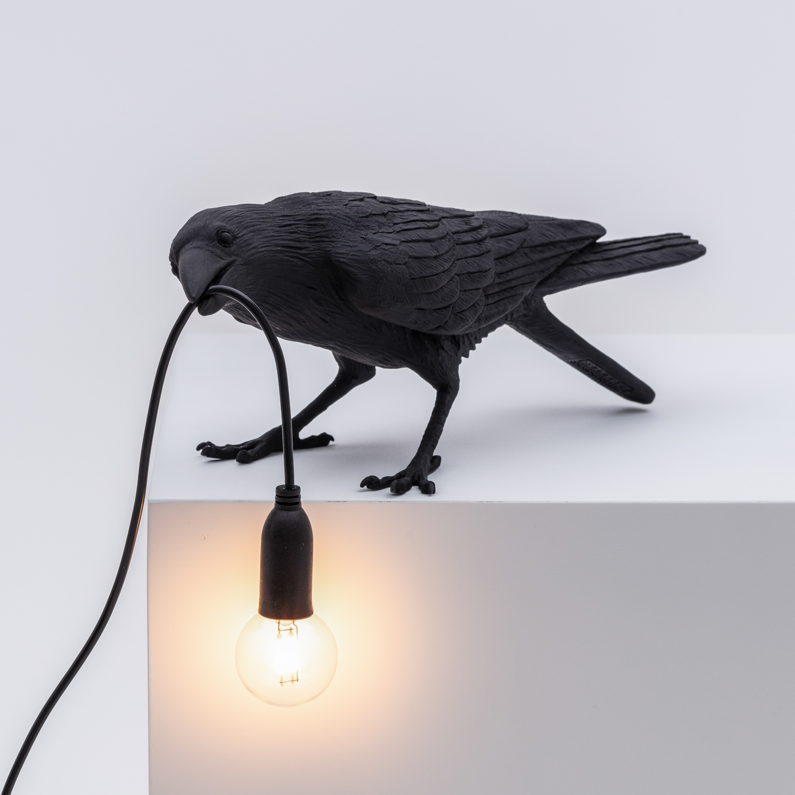 LED decoratie-terraslamp Bird Lamp spelend zwart