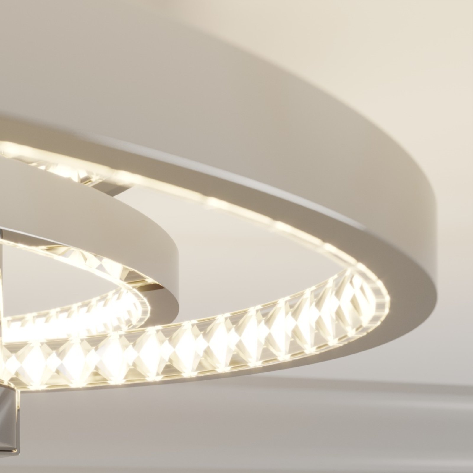 Keely Candeeiro de Tecto S Chrome/Clear - Lucande