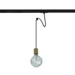 Lindby candeeiro suspenso Linaro, 6,3cm, dourado, monofásico, Ø 4,6cm