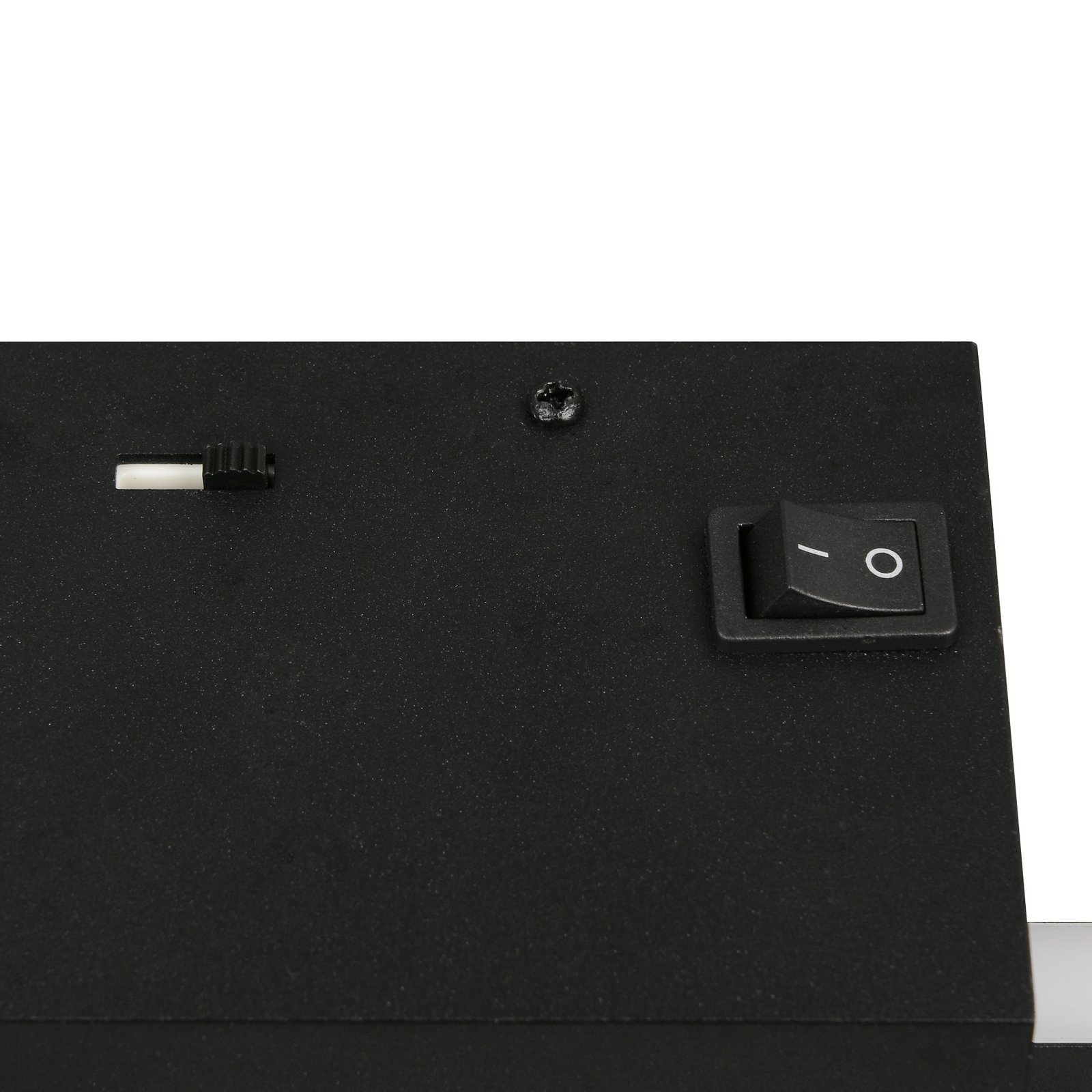 Cassino LED wall light, matt black, width 70 cm, metal