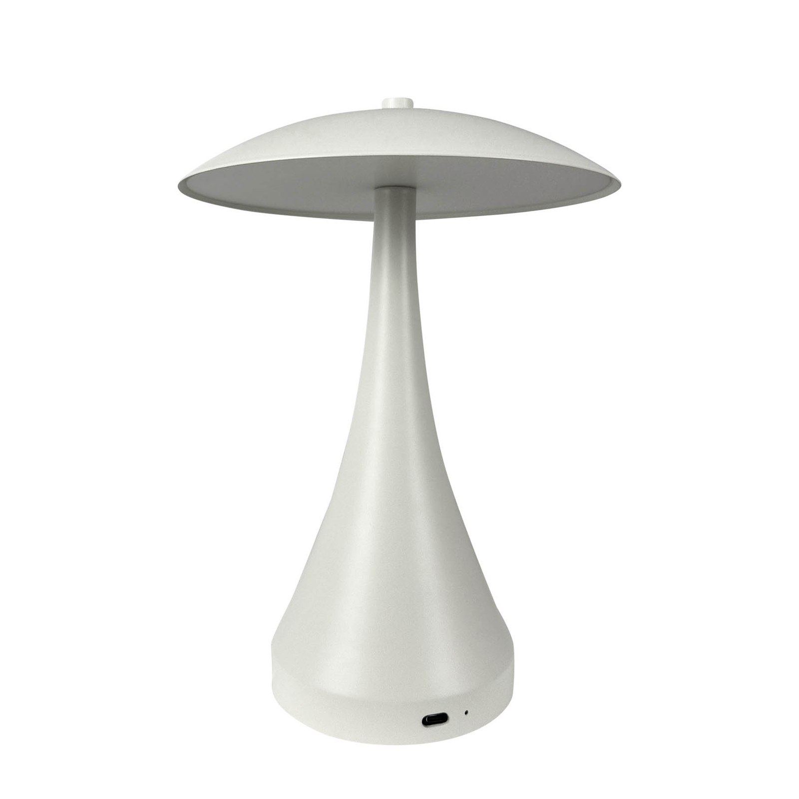 Dyberg Larsen LED table lamp Vienna, cream, height 28 cm