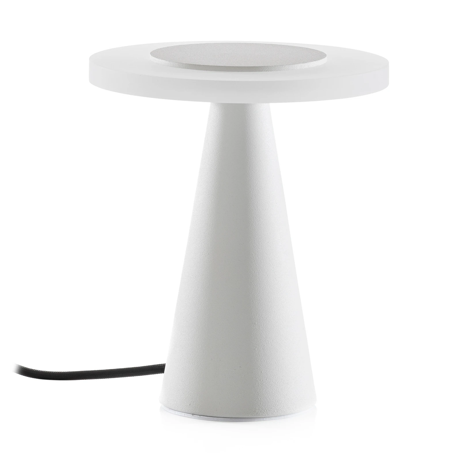 Helestra Bax lámpara de mesa, touchdimmer, blanco