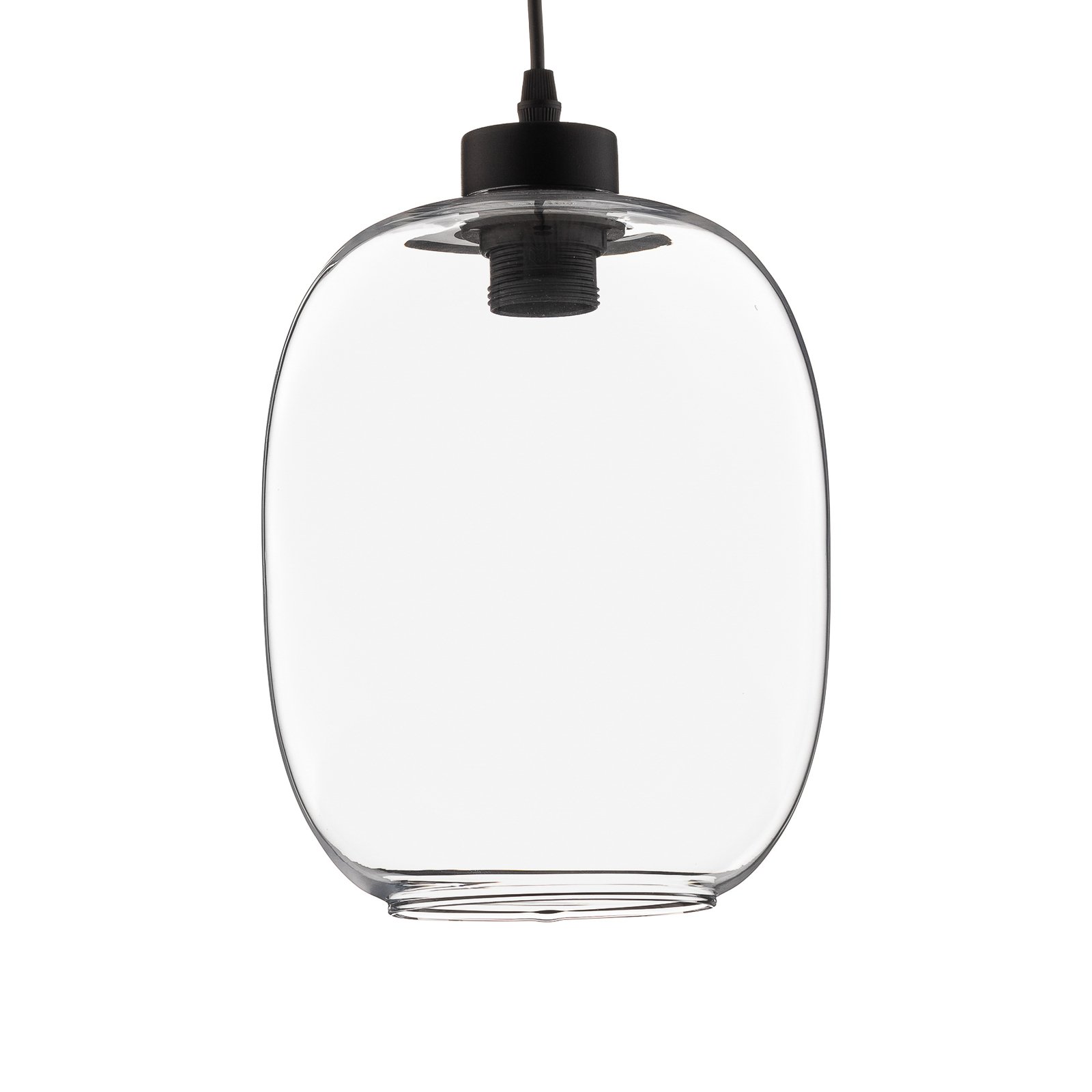 Elio pendant light, glass, transparent, 1-bulb