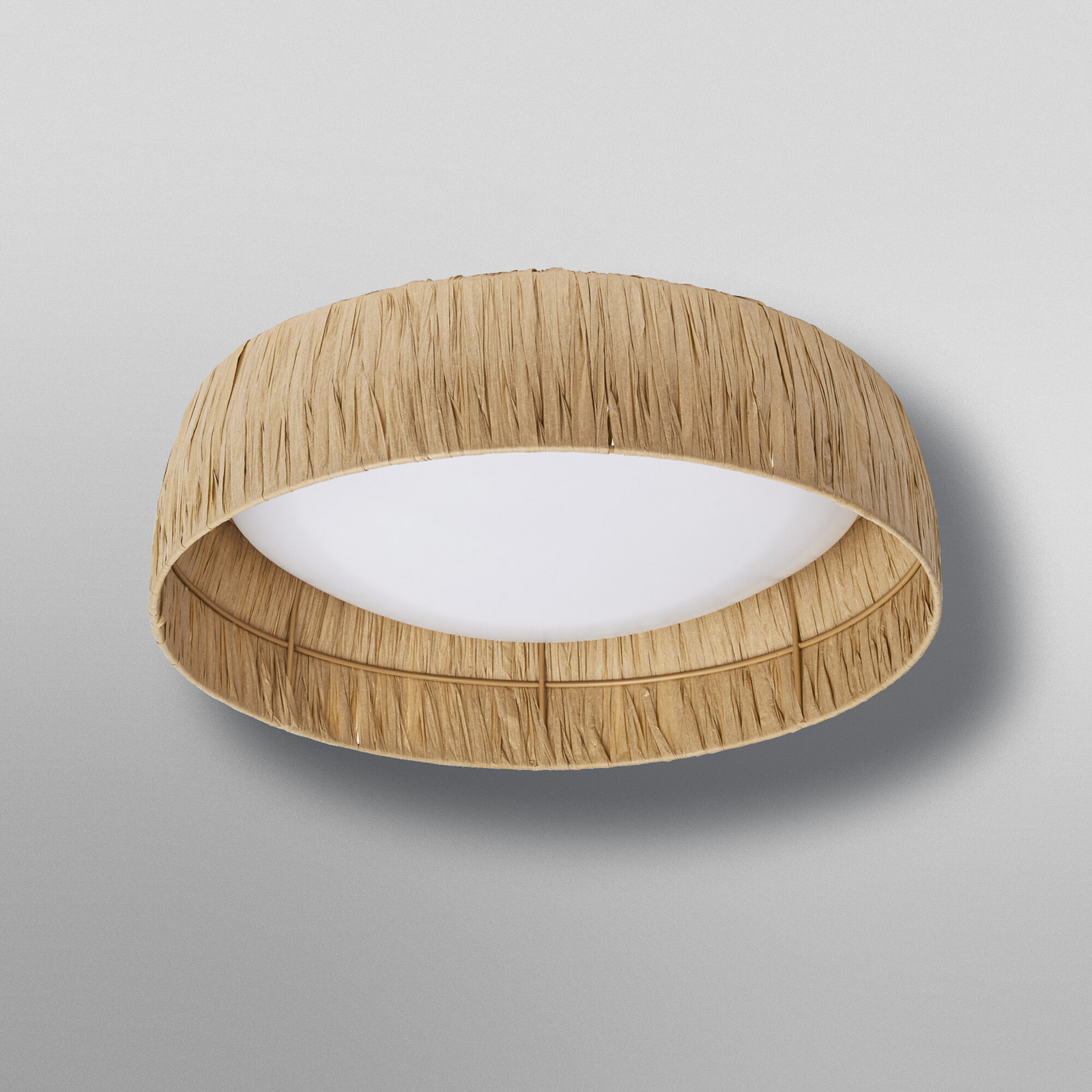 Plafonnier LED OSRAM Decor Bamboo Paper, Ø 40 cm, bambou