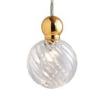 EBB & FLOW Uva M/L Hanging Ball gold clear swirl