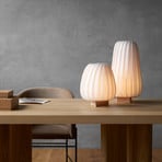 Lampe à poser Tom Rossau ST906, blanche, 31 cm de hauteur, en papier, culot E27