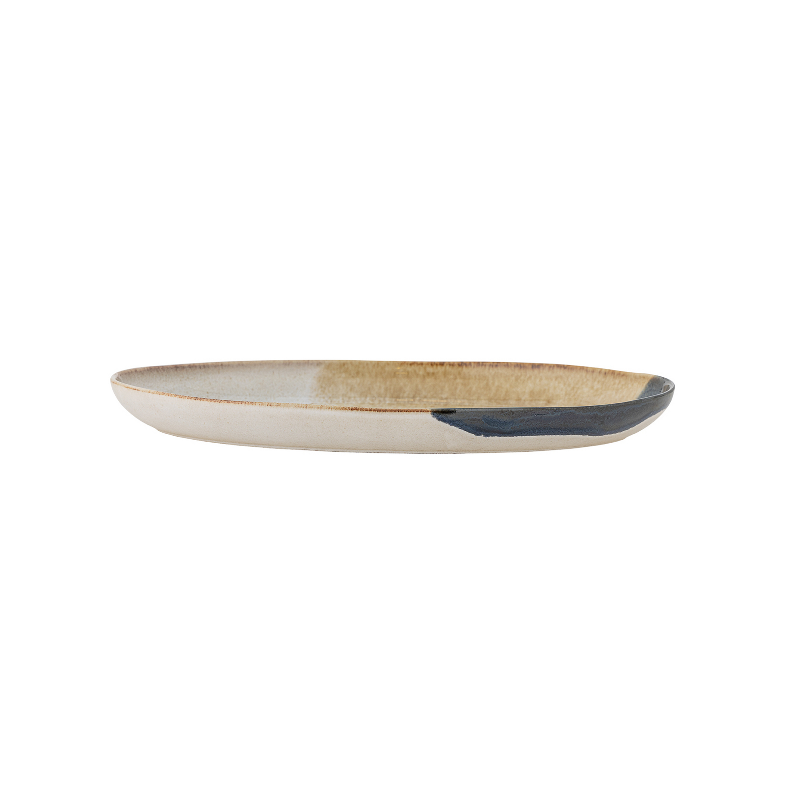 Servírovací podnos Jules, modro-biely, dĺžka 34 cm – Bloomingville