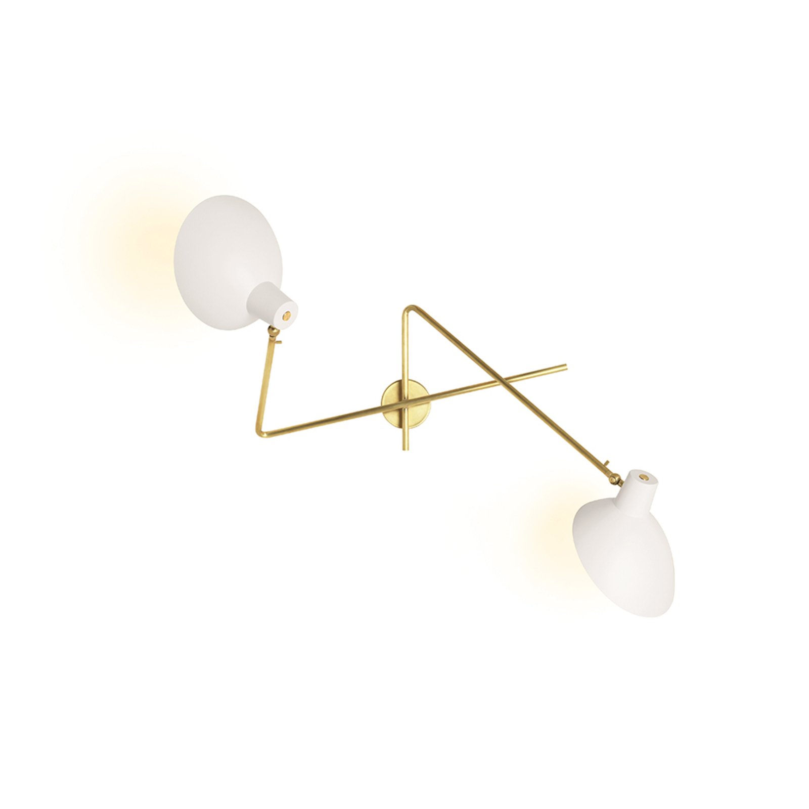 VV Cinquanta Twin Vägglampa Brass/White - Astep