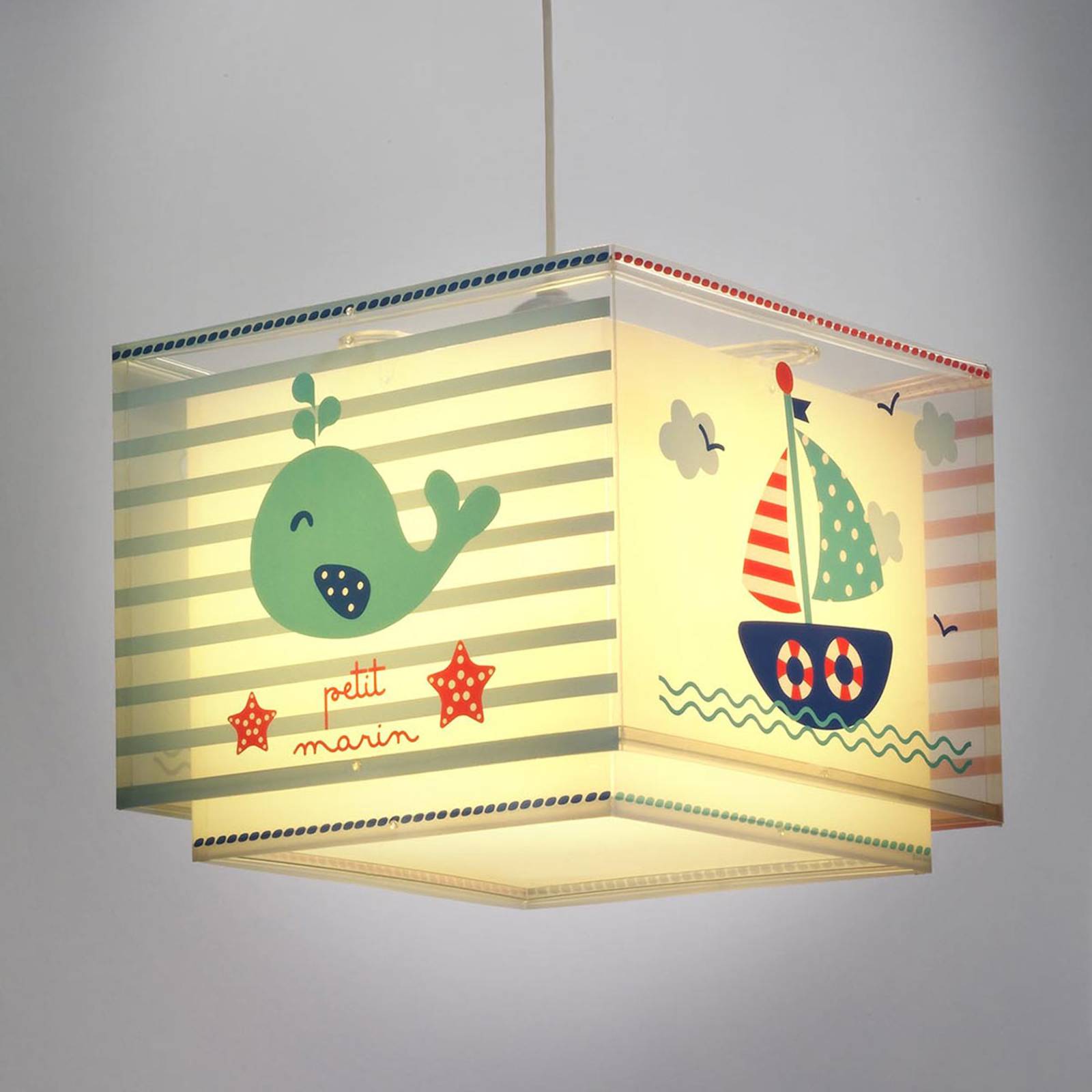 Maritime children's room hanging lamp Petit marin Lights.co.uk
