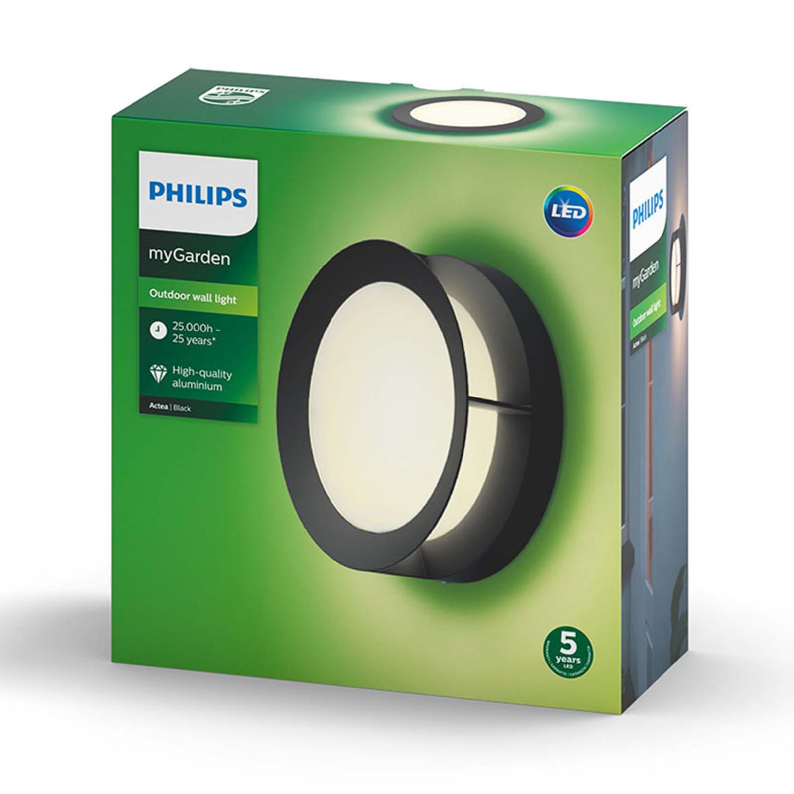 Philips myGarden Actea LED-Außenwandleuchte