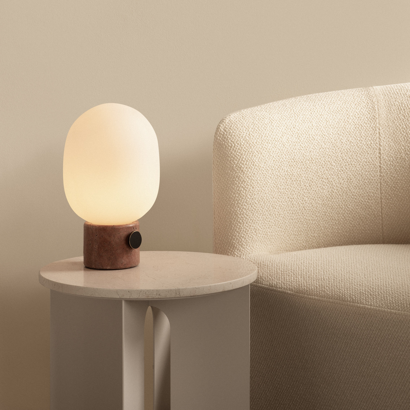 JWDA Lampa Stołowa Red Travertine - Audo Copenhagen