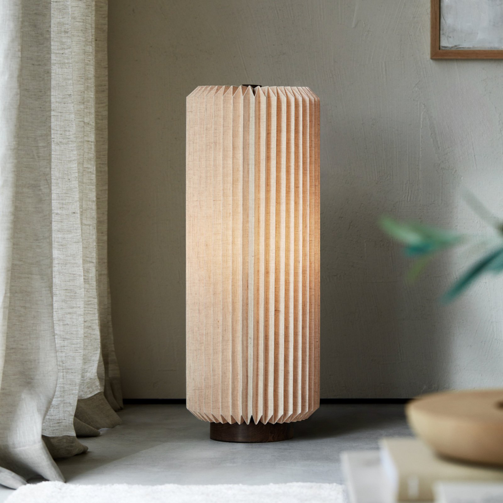 Alba vloerlamp, linnen, naturel, hoogte 72 cm - Watt & Veke