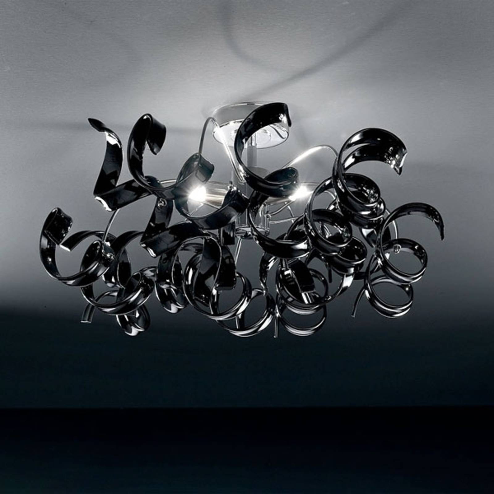 Metallux Plafonnier moderne ASTRO 3 lampes noir