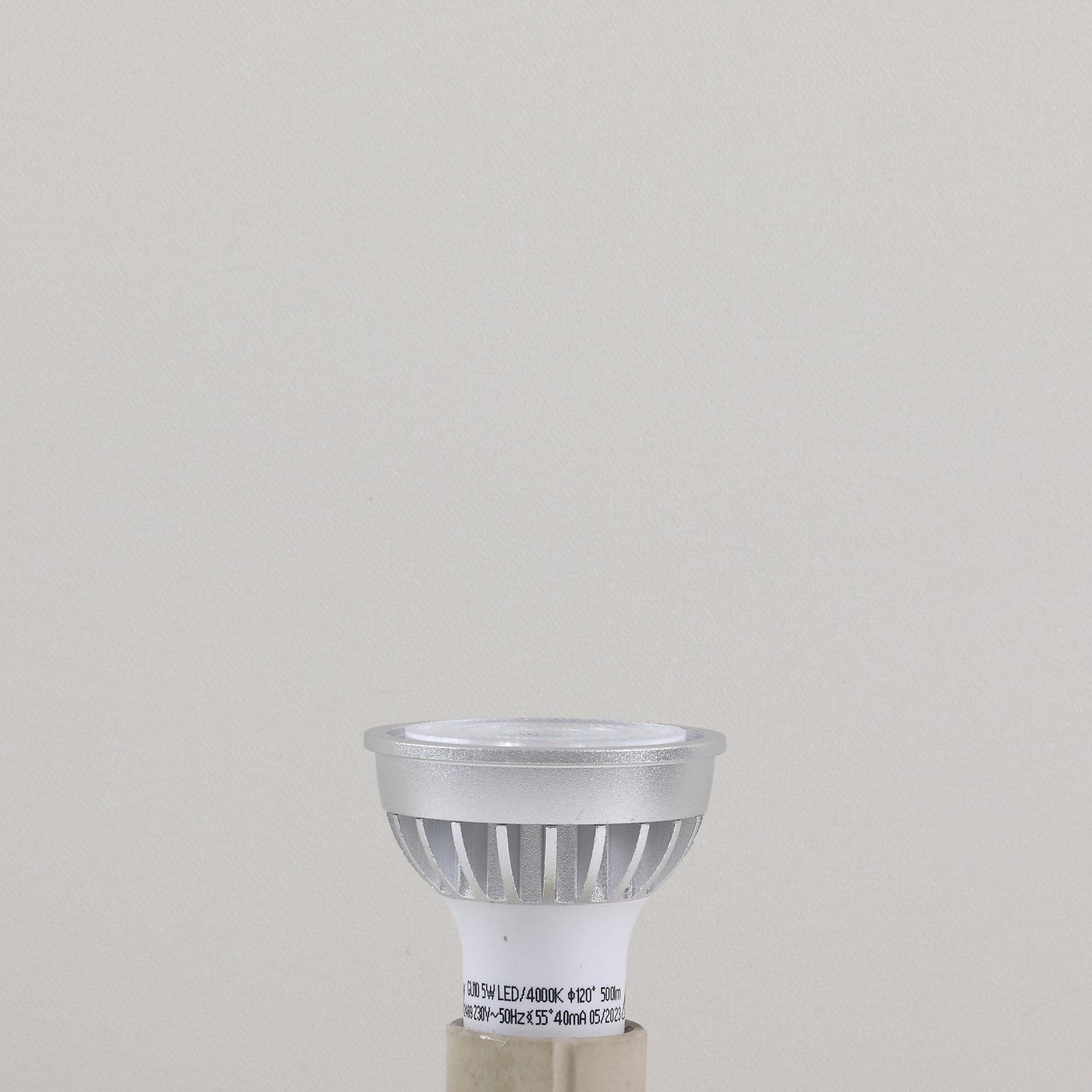 Lindby LED bulb, GU10, 5 W, opal, 4,000 K, 55°
