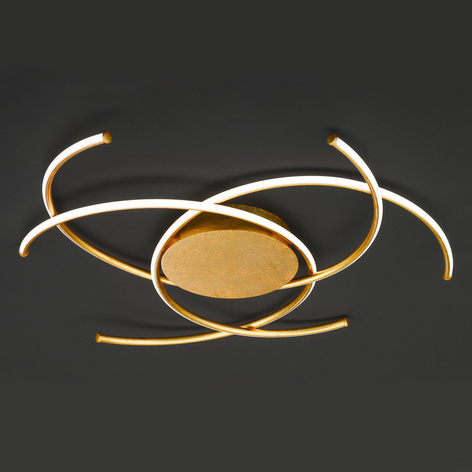 LED-Deckenleuchte Juls, gold