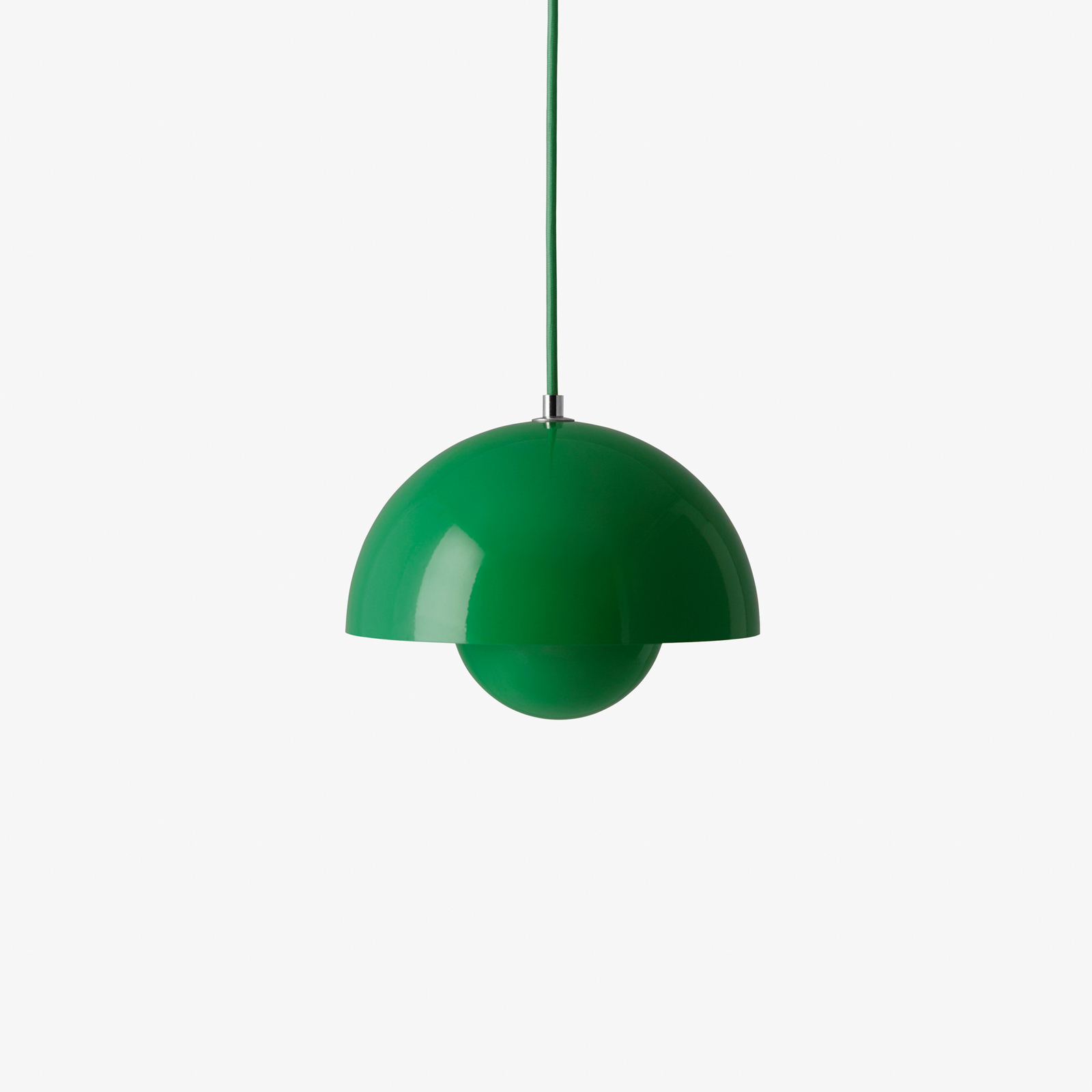 &Tradition Flowerpot VP1 pendant light, Ø 23 cm, signal green
