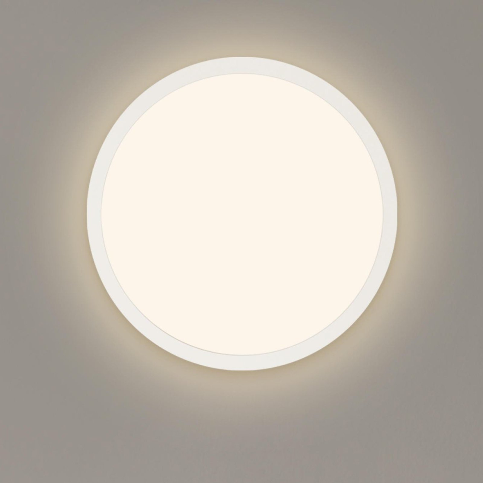 LED panel Jalo Round, Ø 29,2 cm, biely, plast, 2 700 K