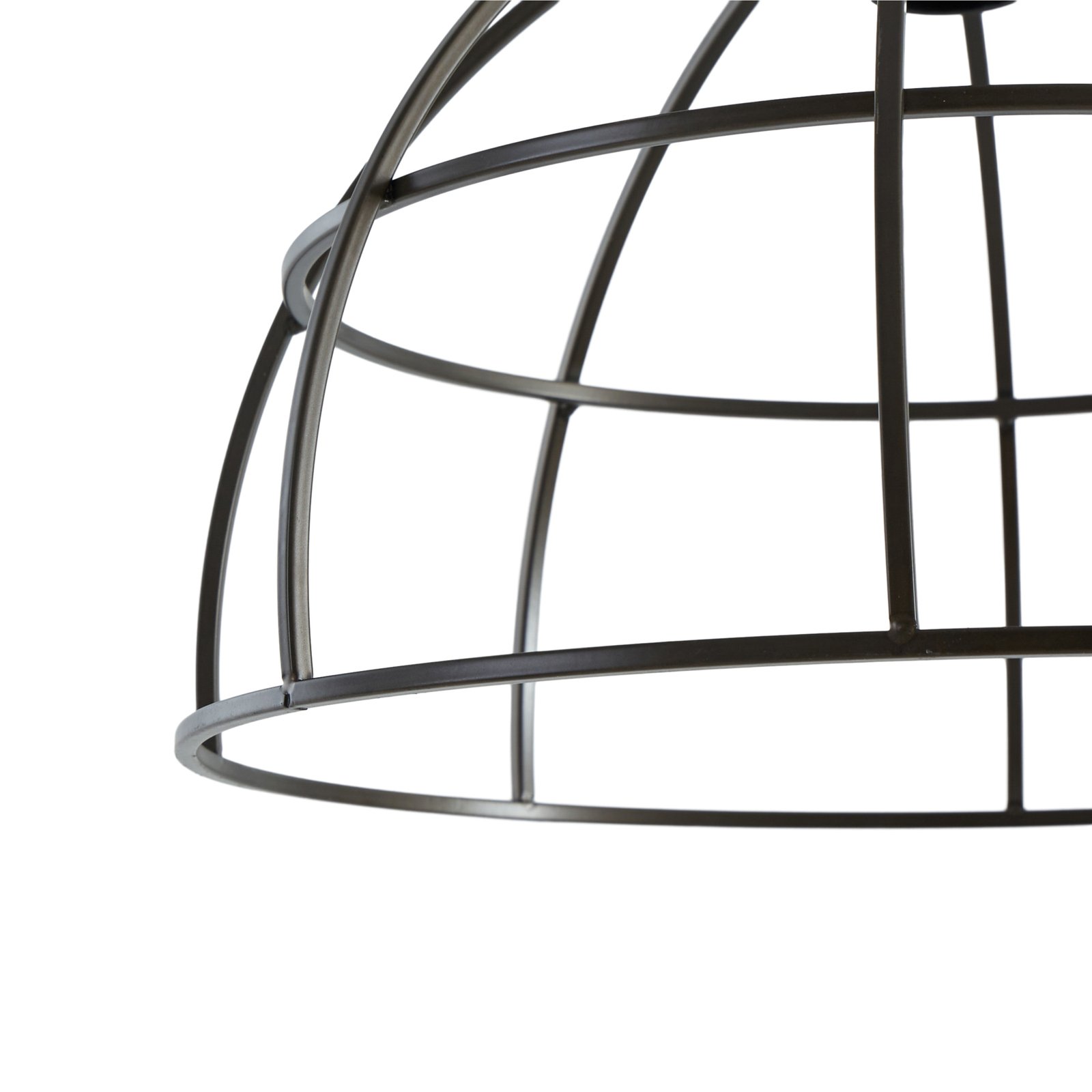 Lucande pendant light Arinthea, E27, black, steel, cage