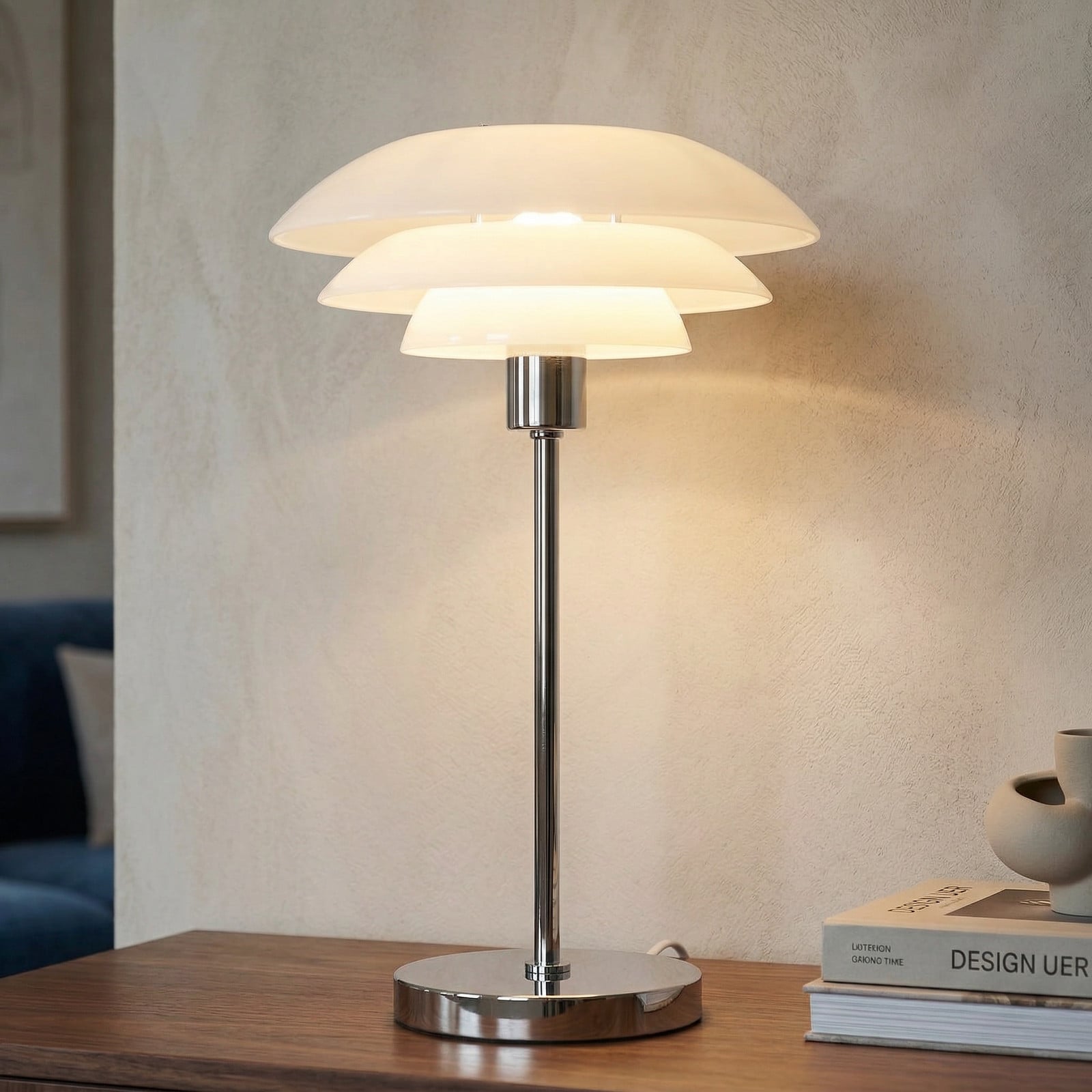 DL31 Opal Bordslampa Dyberg Larsen - Vardagsrum - Skandinavisk - Glas - Med lampsk&auml;rm