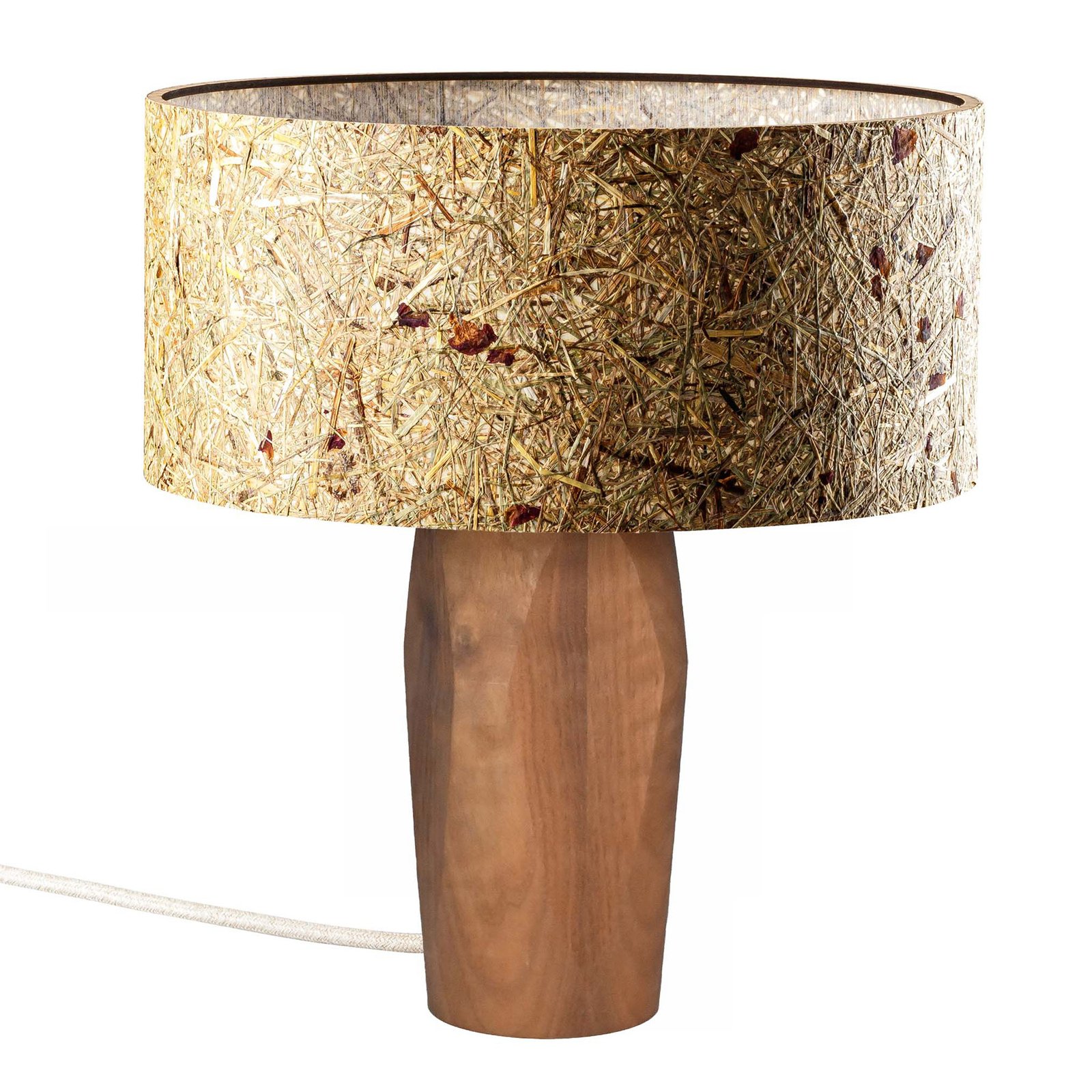 LeuchtNatur Pura LED stolní lampa ořech/růže