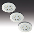 Lámpara LED empotrable R 55, set de 3 unidades