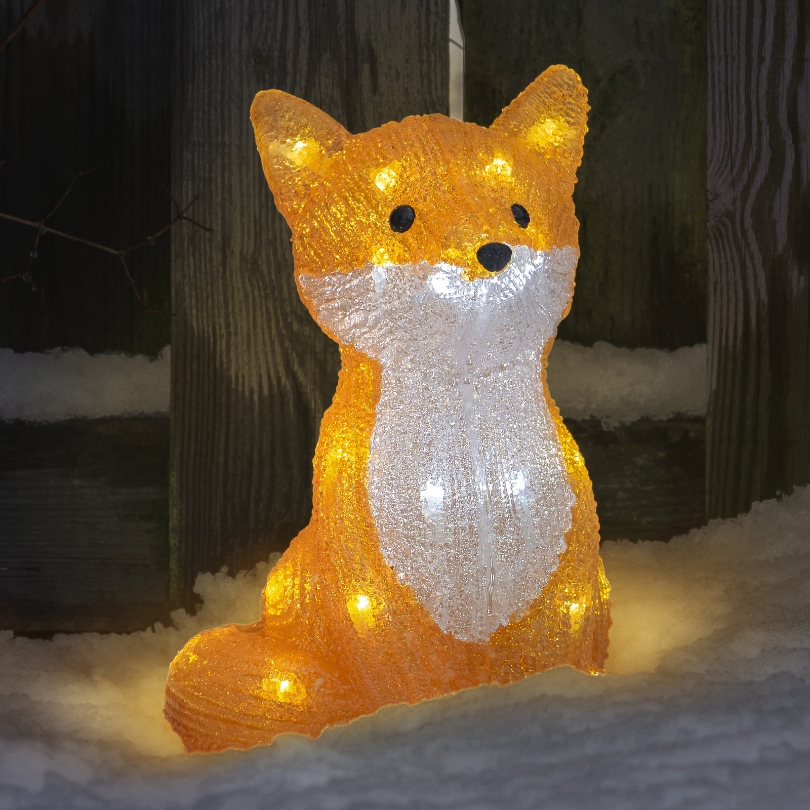 LED-Leuchtfigur Fuchs für außen
