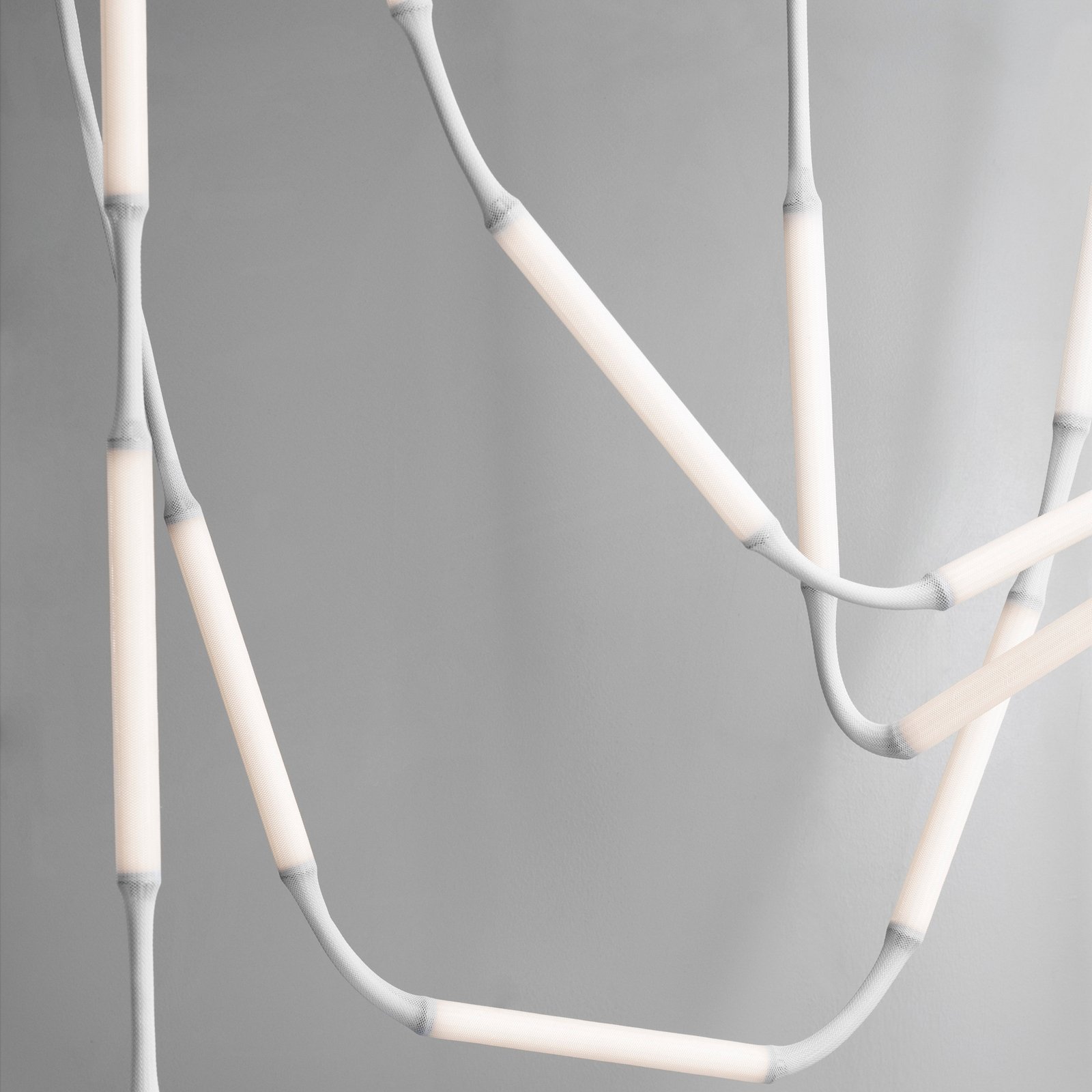 LED-Hängeleuchte Reb, 5-flammig, weiß, Länge 283 cm, EU - Normann Copenhagen