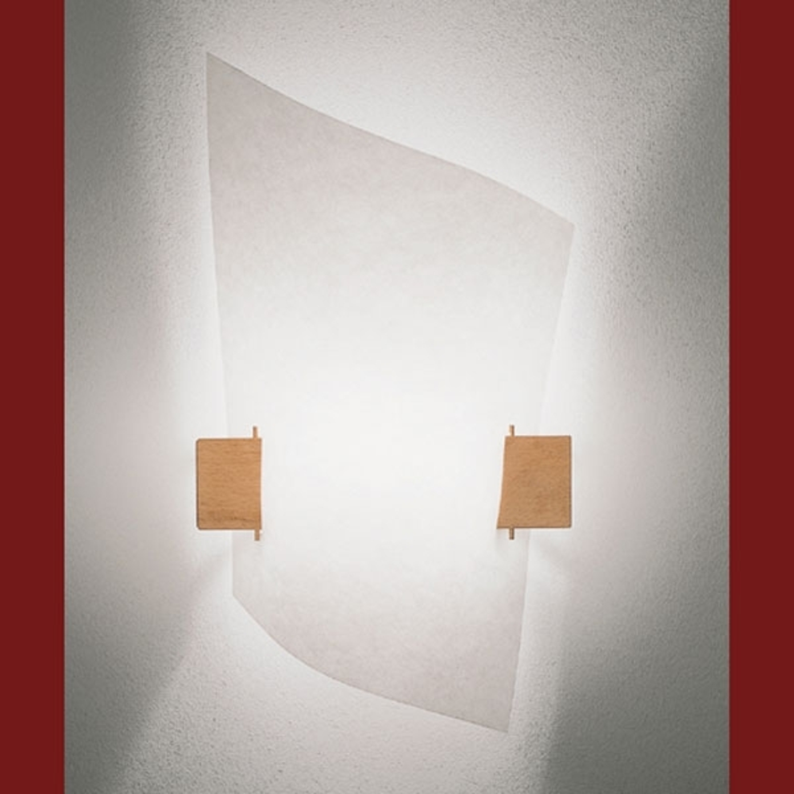 Design-wandlamp PLAN B met licht hout