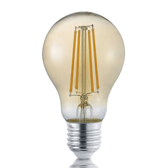 LED filament lamp E27 8W goud Switch dimmer 2.700K