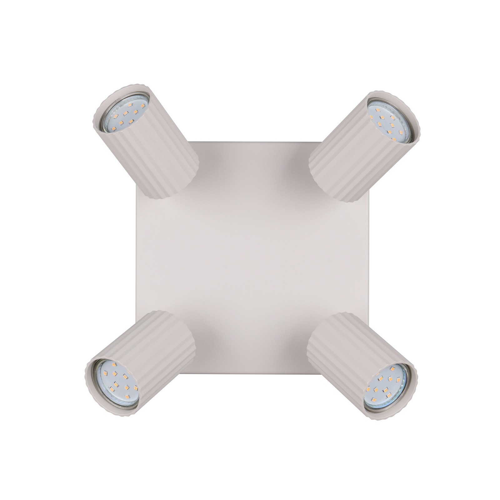 Stropni žaromet Soka, svetlo siva, dolžina 20 cm, kovina, 4-krilni. Stropni žaromet Soka, svetlo siva, dolžina 20 cm, kovina, 4-krilni.