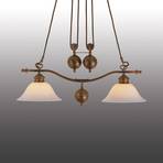 "Menzel Anno 1900" - dviejų lempučių pakabinamas šviestuvas