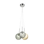 Bubble pendant light, 3-bulb, nickel