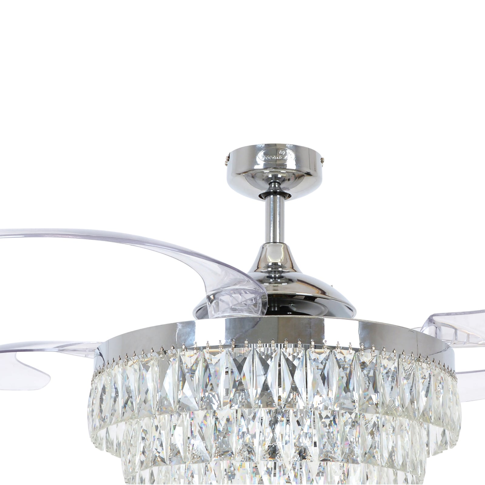 Fanaway Veil Deckenventilator mit Licht chrom leise - Beacon