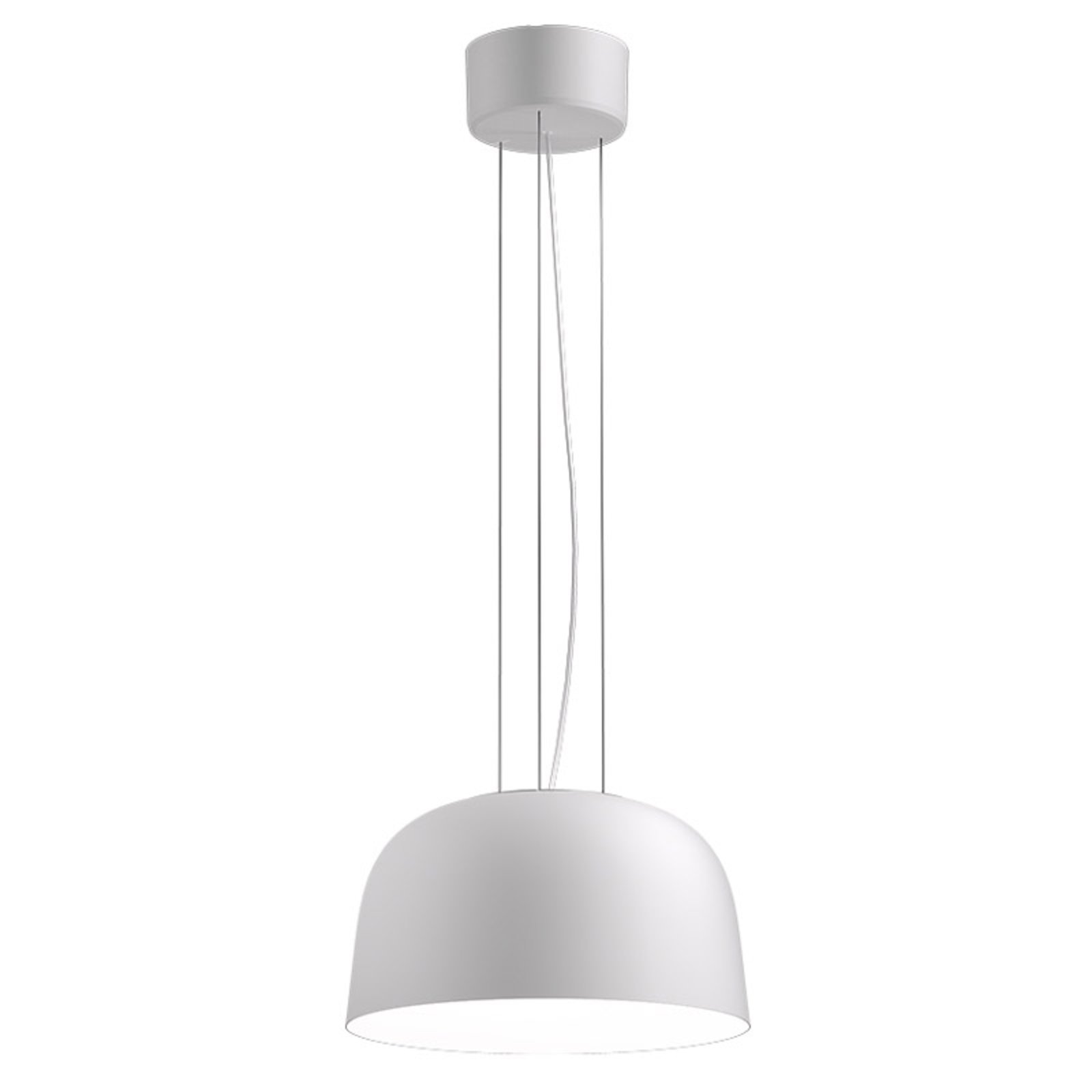 LED viseča svetilka Sva 840 Dali Ø 35,6 cm bela