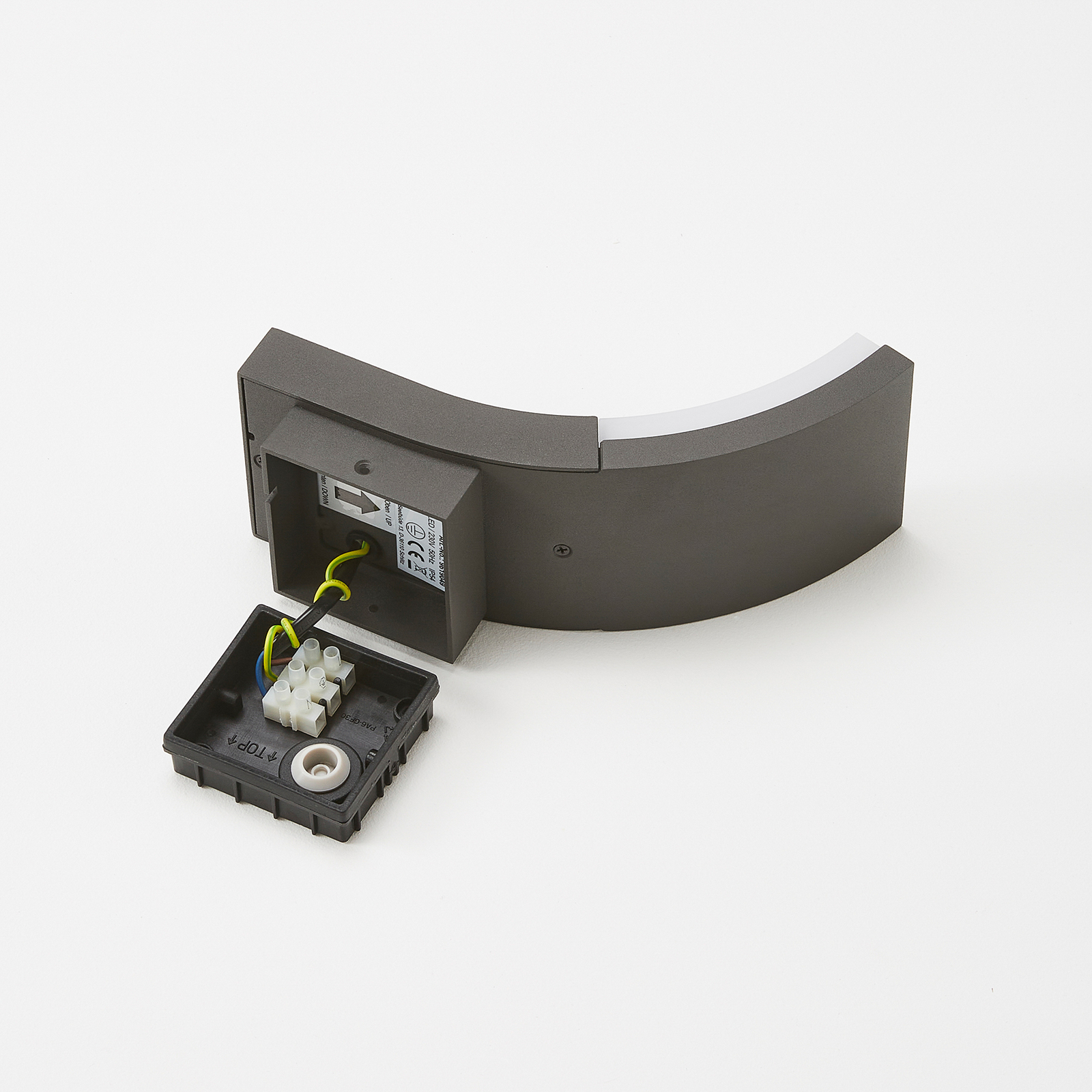Timm Outdoor Wall Lamp IP54 w/Sensor Graphite - Lucande