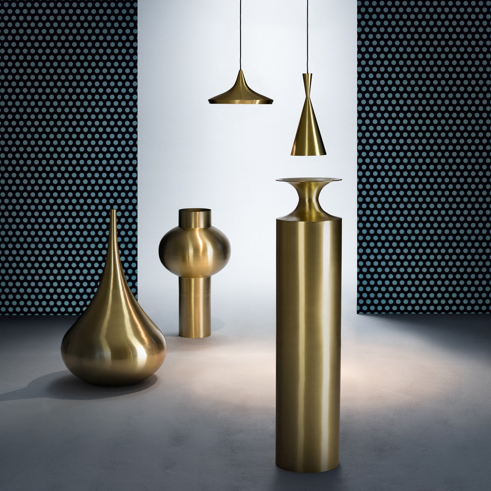 Tom Dixon Beat Wide lampă suspendată LED alamă - Camera de zi / sufragerie - design - Metal